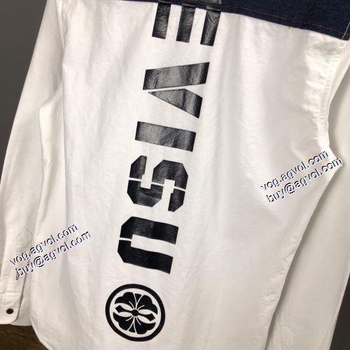 スタイリッシュな印象 2021秋冬 エヴィス スーパーコピー 代引 長袖シャツ エヴィス EVISU 高級感ある
