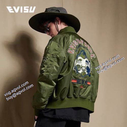 2021秋冬 エヴィス EVISU ジャケット 花プリントデザインジャケット エヴィス ブランド コピー 人気ブランド