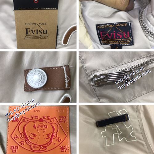 エヴィス スーパーコピー 綿入れ コート 2021秋冬 海外セレブ愛用 エヴィス EVISU 人目を惹くデザイン