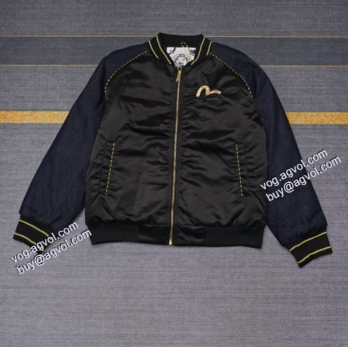 ジャケット 2021秋冬 エヴィス コピー 満足できるコート エヴィス EVISU ダウンベスト 魅力ファッション