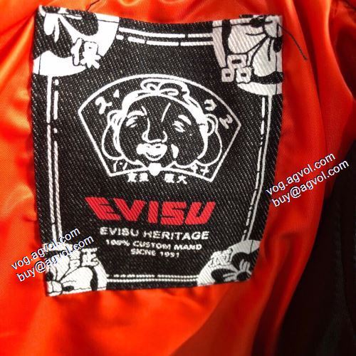艶やかなコート エヴィス EVISU コート 2021秋冬 エヴィス コピー ブランド 個性的なデザ ダウンベスト