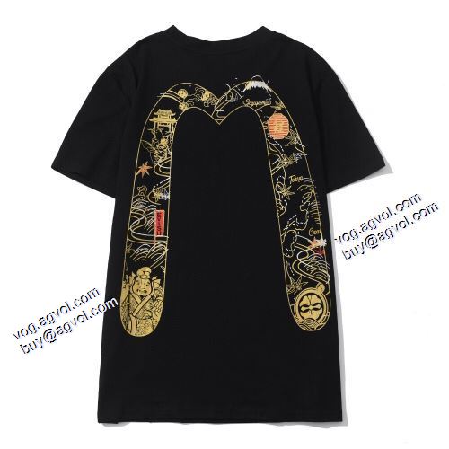 2021春夏 エヴィス EVISU 自分らしいスタイリング Tシャツ 2色可選 エヴィス ブランド コピー 最安値に挑戦