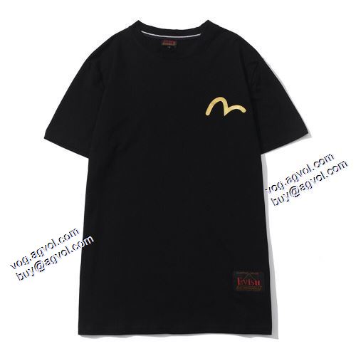 2021春夏 エヴィス EVISU 自分らしいスタイリング Tシャツ 2色可選 エヴィス ブランド コピー 最安値に挑戦