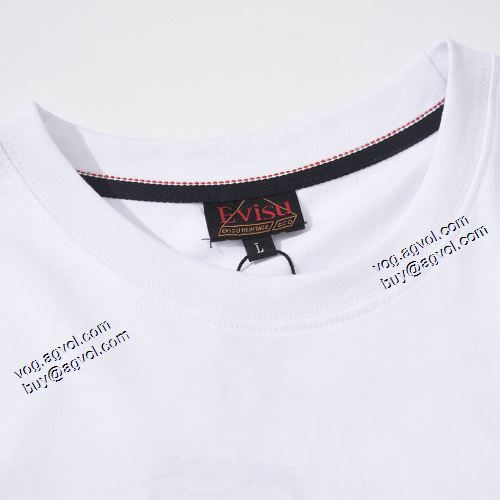 2021春夏 エヴィス EVISU 自分らしいスタイリング Tシャツ 2色可選 エヴィス ブランド コピー 最安値に挑戦