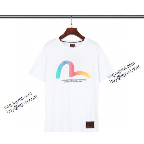 エヴィス スーパーコピー 2021春夏 Tシャツ 人気販売中 エヴィス EVISU 2色可選 高品質
