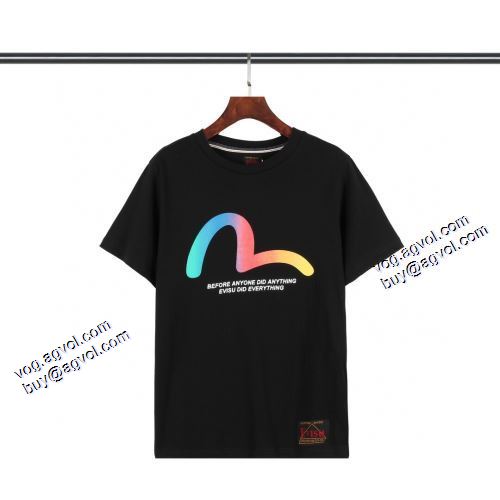 エヴィス スーパーコピー 2021春夏 Tシャツ 人気販売中 エヴィス EVISU 2色可選 高品質