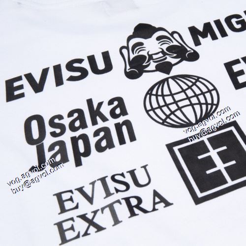 エヴィス スーパーコピー 2021春夏 Tシャツ 人気販売中 エヴィス EVISU 2色可選 高品質
