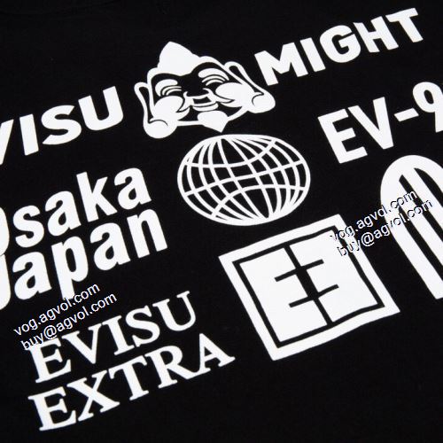 エヴィス スーパーコピー 2021春夏 Tシャツ 人気販売中 エヴィス EVISU 2色可選 高品質