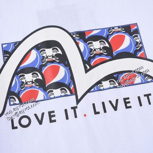 2色可選  先行販売 エヴィス コピー デザイン性の高い Tシャツ 2021春夏 エヴィス EVISU
