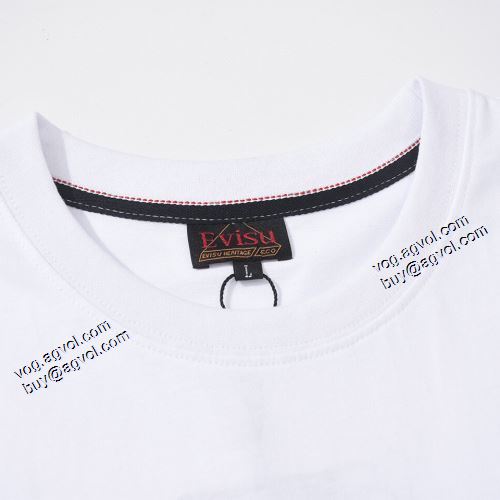 2色可選  先行販売 エヴィス コピー デザイン性の高い Tシャツ 2021春夏 エヴィス EVISU