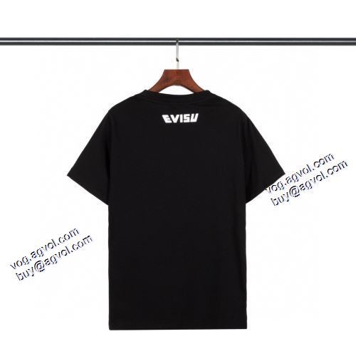 カジュアル 2021春夏 エヴィス EVISU 魅力ファッション Tシャツ エヴィス コピー ブランド 2色可選