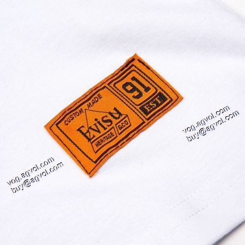 カジュアル 2021春夏 エヴィス EVISU 魅力ファッション Tシャツ エヴィス コピー ブランド 2色可選