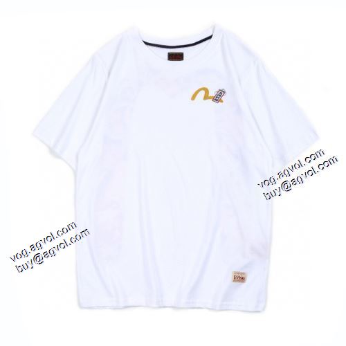 エヴィス ブランド 偽物 通販 カラーラインナップ 2021春夏 2色可選 Tシャツ エヴィス EVISU 豊富なサイズ