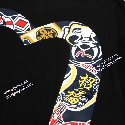 エヴィス ブランド 偽物 通販 カラーラインナップ 2021春夏 2色可選 Tシャツ エヴィス EVISU 豊富なサイズ
