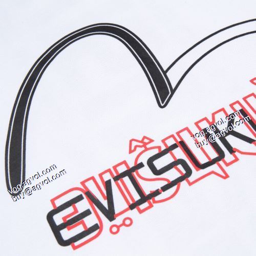 2色可選 カッコいい印象を付ける 2021春夏 Tシャツ エヴィス EVISU 希少価値大！エヴィス コピーブランド