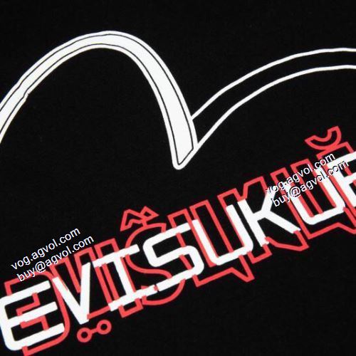 2色可選 カッコいい印象を付ける 2021春夏 Tシャツ エヴィス EVISU 希少価値大！エヴィス コピーブランド