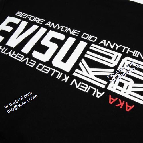 2色可選 カッコいい印象を付ける 2021春夏 Tシャツ エヴィス EVISU 希少価値大！エヴィス コピーブランド