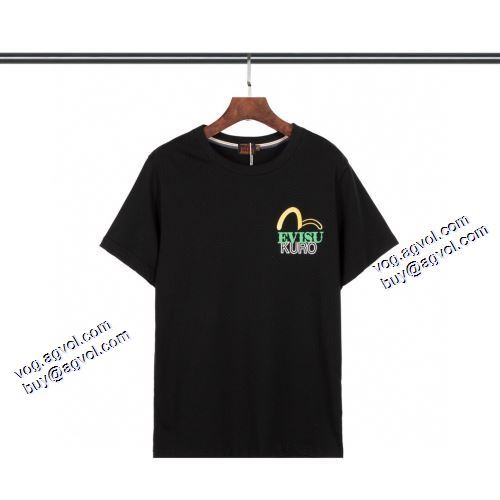 エヴィス ブランドコピー 個性的なデザ クールビズ 2色可選 Tシャツ 2021春夏 エヴィス EVISU Tシャツ