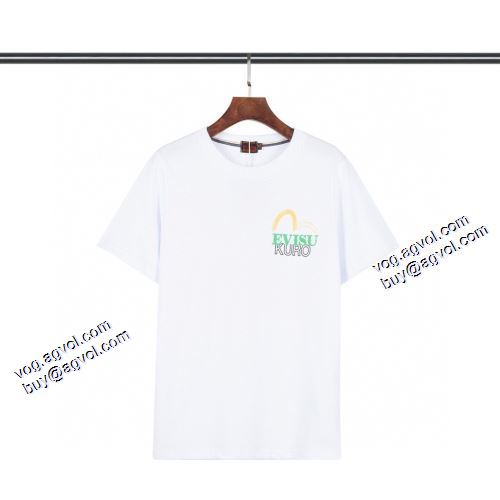 エヴィス ブランドコピー 個性的なデザ クールビズ 2色可選 Tシャツ 2021春夏 エヴィス EVISU Tシャツ