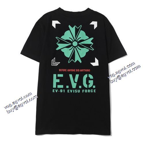 オリジナル 2021春夏 Tシャツ エヴィス EVISU 人気商品登場 エヴィス ブランド 2色可選 スタイリッシュな印象