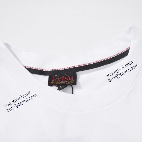 オリジナル 2021春夏 Tシャツ エヴィス EVISU 人気商品登場 エヴィス ブランド 2色可選 スタイリッシュな印象