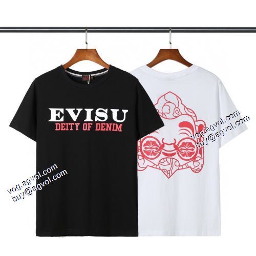 Tシャツ 2色可選 人気新品★超特価★ エヴィス スーパーコピー 2021春夏 エヴィス EVISU デザイン性の高い