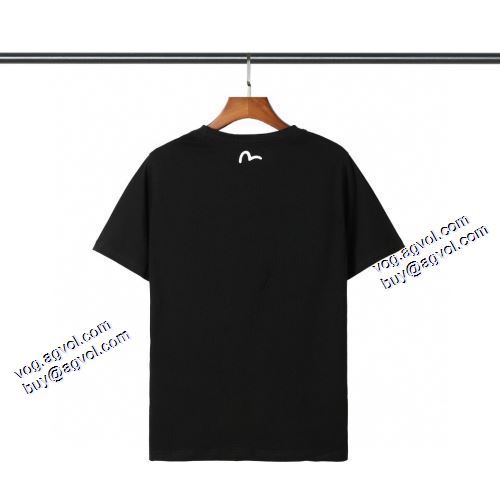 エヴィス コピー 2021春夏 Tシャツ カジュアル 2色可選 エヴィス EVISU 着心地抜群