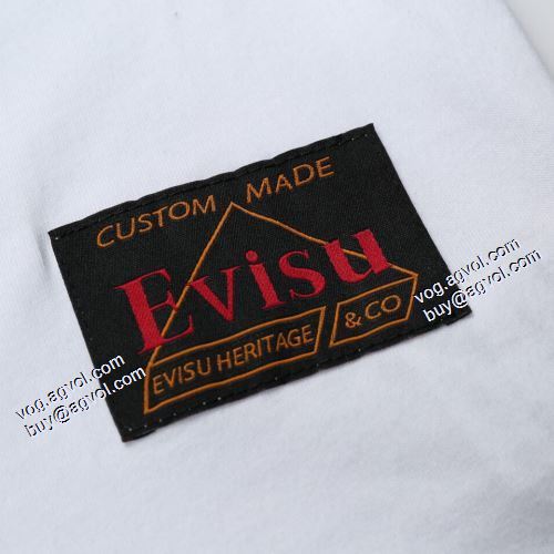 Tシャツ 2色可選 柔らかい手触り 2021春夏 エヴィス EVISU 上品上質
