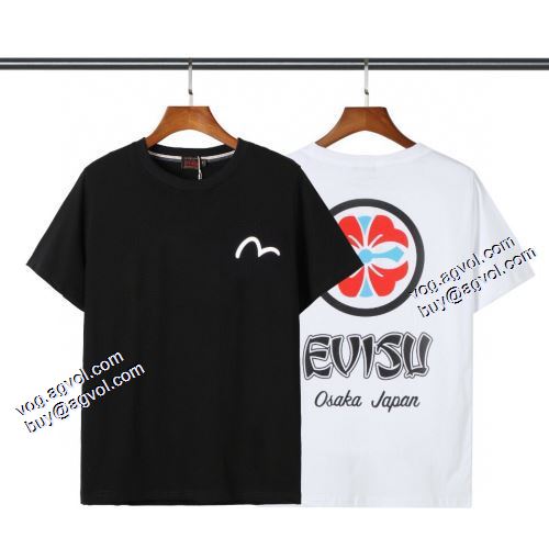 2021春夏 エヴィス EVISU カッコいい印象を付ける 大絶賛の履き心地! エヴィス コピー ブランド 2色可選 Tシャツ
