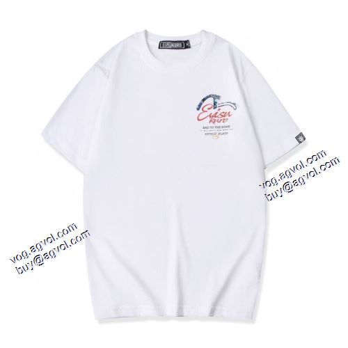 エヴィス コピーブランド 2色可選 Tシャツ 縦には伸びにくい 2021春夏 エヴィス EVISU 人気ブランド