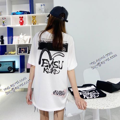 クールビズ 2021春夏 Tシャツ 2色可選 エヴィス EVISU 今買い◎得 エヴィス 偽物ブランド