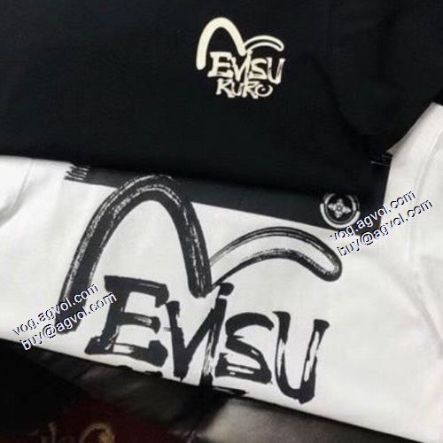 サイズ豊富 2021春夏 自分らしいスタイリング Tシャツ エヴィス EVISU エヴィス ブランドスーパーコピー 2色可選