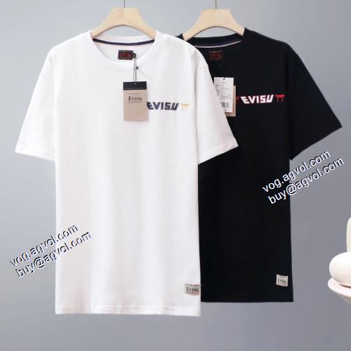 2021春夏 Tシャツ お洒落に魅せる 2色可選 カッコいい印象を付ける エヴィス EVISU エヴィス コピー