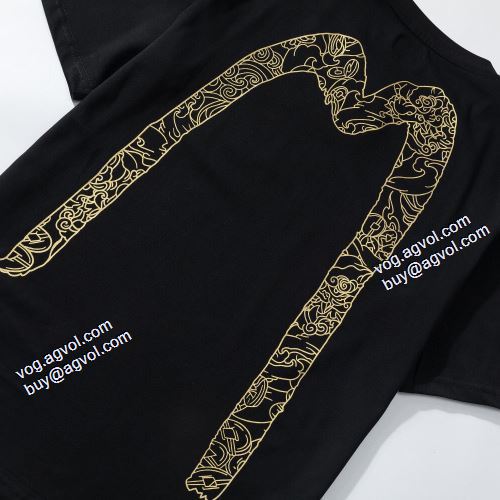 2色可選 肌に馴染みやすい 2021春夏 エヴィス EVISU 大好評 エヴィス ブランド 偽物 通販 Tシャツ
