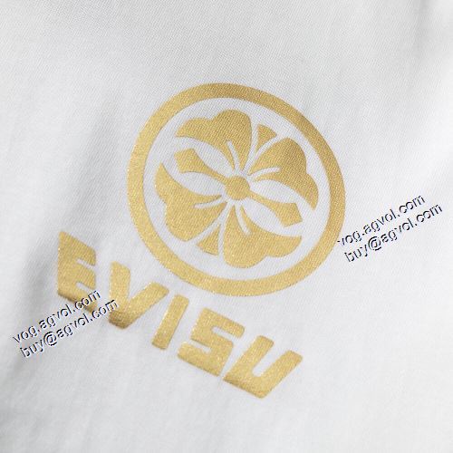 2色可選 肌に馴染みやすい 2021春夏 エヴィス EVISU 大好評 エヴィス ブランド 偽物 通販 Tシャツ
