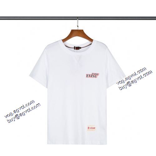 クールビズ 2021春夏 存在感のある エヴィス スーパーコピー 激安 Tシャツ 2色可選 エヴィス EVISU