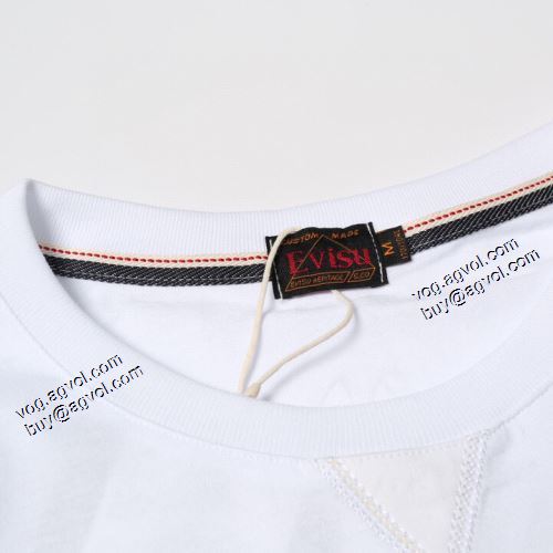 クールビズ 2021春夏 存在感のある エヴィス スーパーコピー 激安 Tシャツ 2色可選 エヴィス EVISU