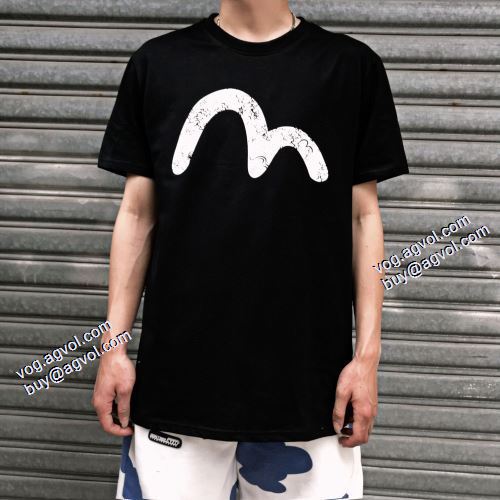 エヴィス コピーブランド 超目玉 ファッション 人気 Tシャツ 2色可選 2021春夏 エヴィス EVISU