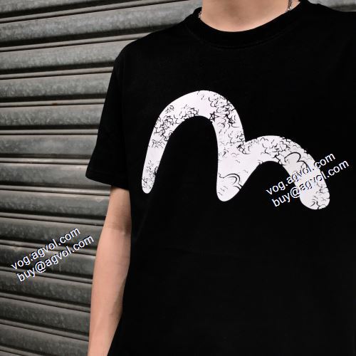 エヴィス コピーブランド 超目玉 ファッション 人気 Tシャツ 2色可選 2021春夏 エヴィス EVISU
