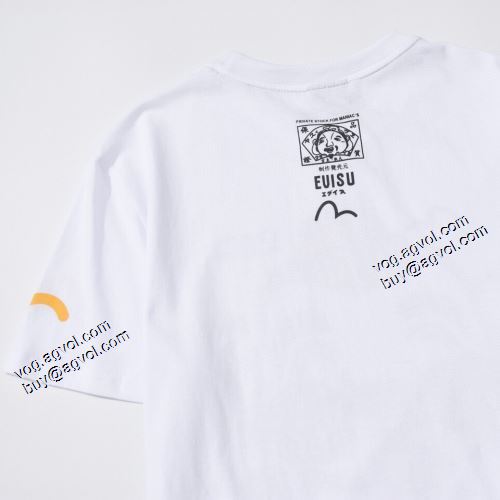 コスパ最高のプライス 2021春夏 エヴィス EVISU オリジナル エヴィス 偽物ブランド 2色可選 Tシャツ