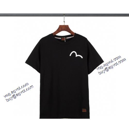 2色可選 高級感ある エヴィス スーパーコピー 代引 2021春夏 Tシャツ エヴィス EVISU 柔らかい手触り
