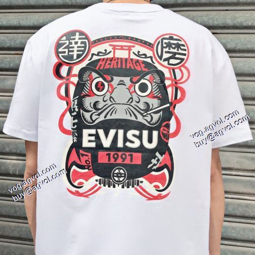 2色可選 エヴィス スーパーコピー 極上の着心地 Tシャツ 2021春夏 エヴィス EVISU 高品質