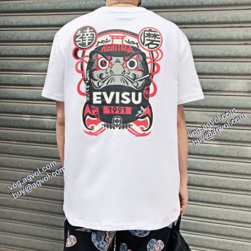 2色可選 エヴィス スーパーコピー 極上の着心地 Tシャツ 2021春夏 エヴィス EVISU 高品質
