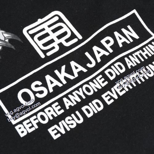 エヴィス コピー 2021春夏 デザイン性の高い 魅力ファッション エヴィス EVISU 2色可選 Tシャツ