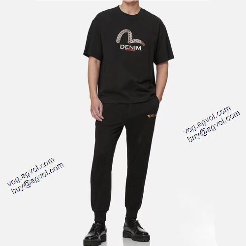 2021秋冬 エヴィス コピーブランド 伸縮性がある エヴィス EVISU 高品質 人気 スエットパンツ