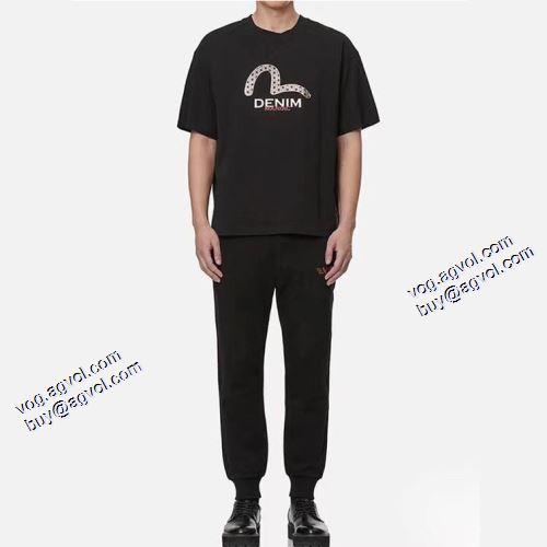 2021秋冬 エヴィス コピーブランド 伸縮性がある エヴィス EVISU 高品質 人気 スエットパンツ