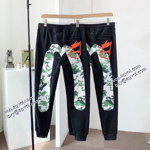 チノパン 2021秋冬 スエットパンツ デザイン性の高い エヴィス ブランド コピー エヴィス EVISU 定番ボトム