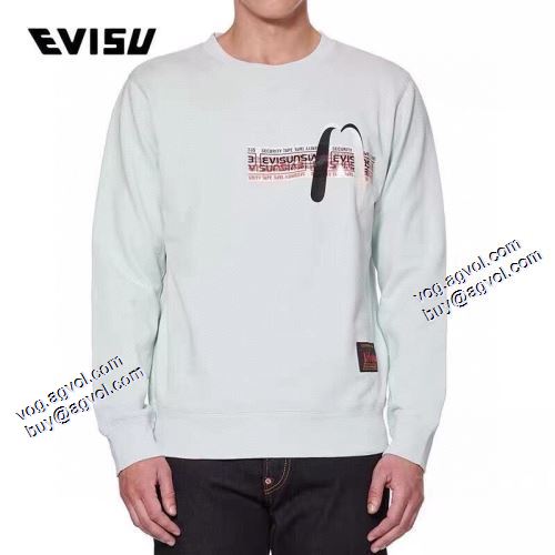 プルオーバーパーカー 人気販売中 エヴィス スーパーコピー 2021秋冬 エヴィス EVISU 2色可選