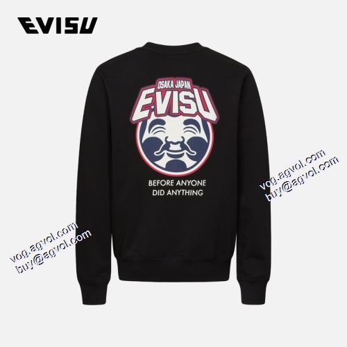 個性的 2021秋冬 エヴィス スーパーコピー 激安 プルオーバーパーカー 存在感のある エヴィス EVISU 2色可選
