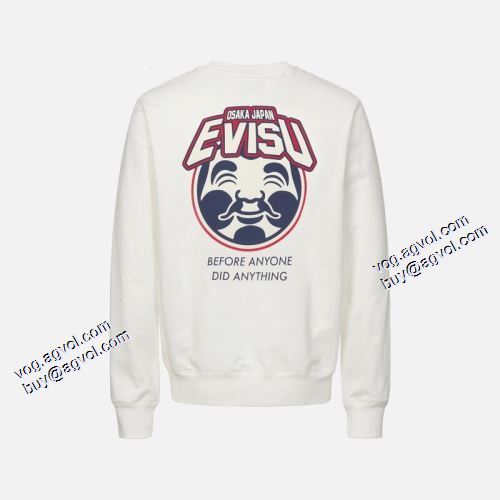 個性的 2021秋冬 エヴィス スーパーコピー 激安 プルオーバーパーカー 存在感のある エヴィス EVISU 2色可選